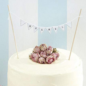 La bannière Mr & Mrs pour gateau 