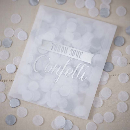Le sachet confettis argent Le sachet confettis argent