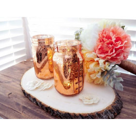 Vase en verre cuivre