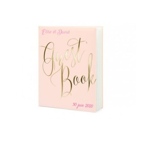 Livre D Or Rose Et Or Anniversaire Fille