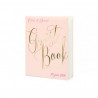 Le livre d'or guestbook rose et or 0
