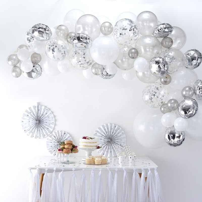 Arche de Ballons – Blanc et métallique or (Lot de 104 ballons) – Mon Joli  Mariage