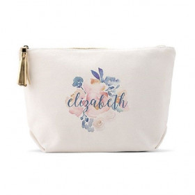 La pochette maquillage personnalisée floral