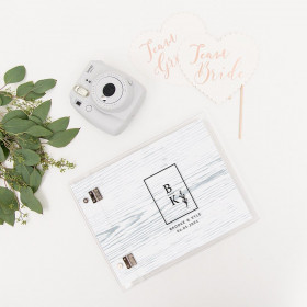 Le livre d'or personnalisé rustique