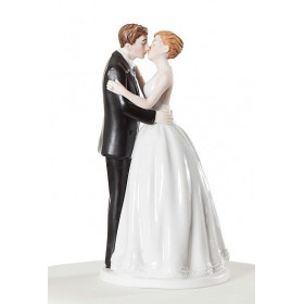 Figurine De Mariage – Couple Amoureux – Décoration Table Ou Gâteau – 3x4,5x12 Cm – Accessoire Fête élégant