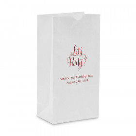 Le sac en papier personnalisé flamant rose (par 25)
