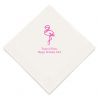 Les 50 serviettes personnalisées anniversaire flamant 0