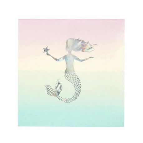 Les serviettes iridescentes sirène