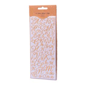 Les stickers alphabet or