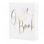 Livre d'or guestbook blanc et or