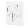 Livre d'or guestbook blanc et or 1
