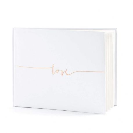 Le livre d'or love rose gold