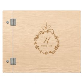 Le livre d'or personnalisé couronne champêtre