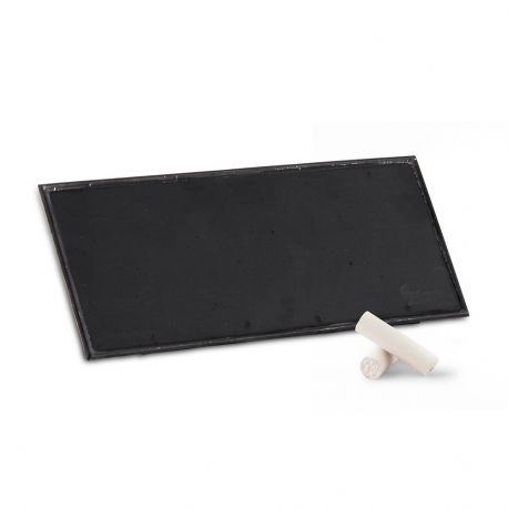 Le panneau ardoise rectangulaire