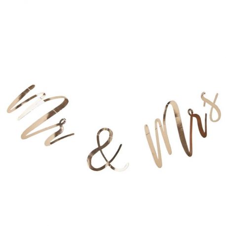 La guirlande Mr & Mrs or La guirlande Mr & Mrs or