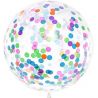 Le ballon confettis multicolores 0