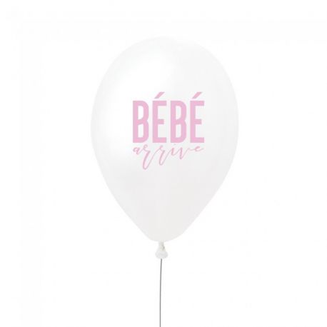 Le ballon bébé arrive rose Le ballon bébé arrive rose