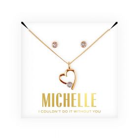 Parure bijoux avec cristal de Swarovski