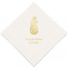 Les 50 serviettes personnalisées ananas 12.06 cm 1