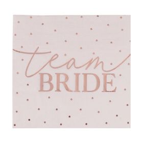 Les 20 serviettes team bride blush