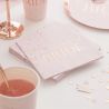 Les 20 serviettes team bride blush 1