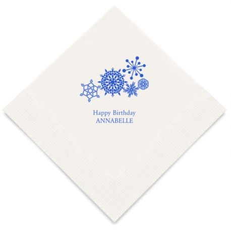 Serviette papier personnalisée ancre pour anniversaire