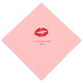 Les 50 serviettes personnalisées anniversaire bouche