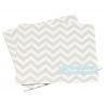 Les 20 serviettes chevron grises 1