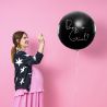 Le ballon gender reveal en latex noir 0