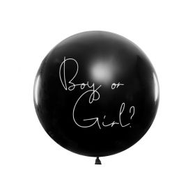 Le ballon gender reveal en latex noir