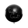Le ballon gender reveal en latex noir 1
