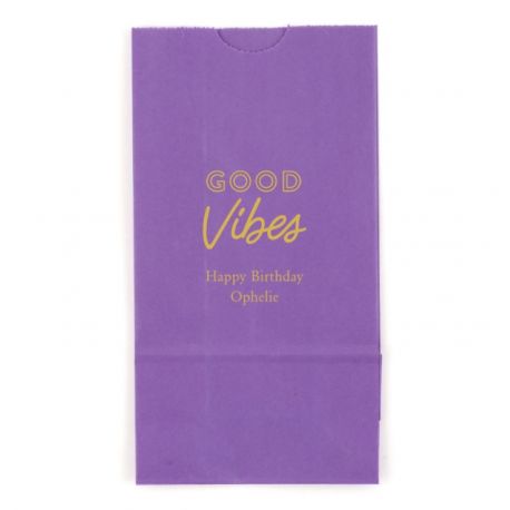 Le sac en papier personnalisé anniversaire initiale (par 25)