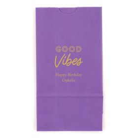 Le sac en papier personnalisé anniversaire initiale (par 25)