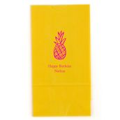 Le sac en papier personnalisé anniversaire ananas (par 25)