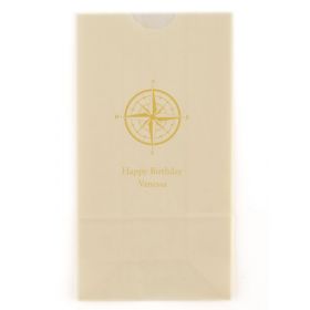 Le sac en papier personnalisé anniversaire flamant rose (par 25)