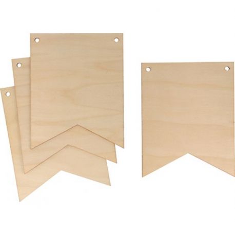 Les 4 fanion en bois Les 4 fanion en bois