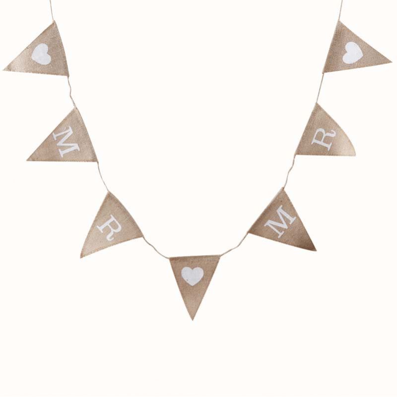 Guirlande Fanions Toile De Jute 12 M – 36 Triangles Verts, Décoration Vintage Mariage, Fête, Chambre