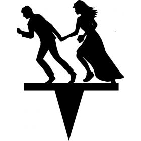 Le pic à gâteau mariage elopement