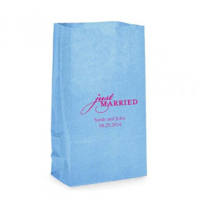 Les sacs en papier personnalisés just married
