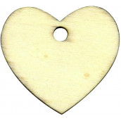 Les 6 étiquettes coeurs en bois