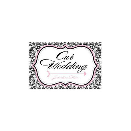 La pancarte mariage damas personnalisée