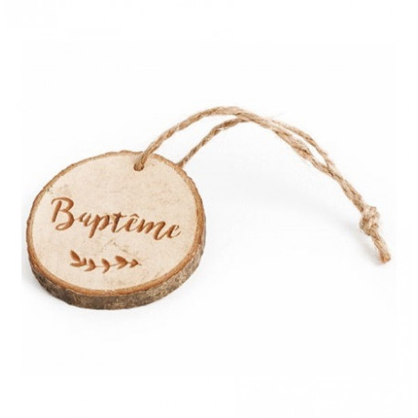L'étiquette rondin de bois baptême (x 4) L'étiquette rondin de bois baptême (x 4)