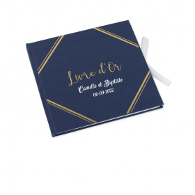 Livre d'or bleu marine