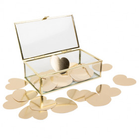 Boîte livre d'or en verre