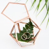 Le porte-alliances mini terrarium cuivre 0