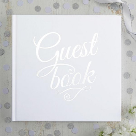 Le livre d'or guestbook argent Le livre d'or guestbook argent