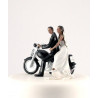 La figurine de mariage moto noir 1