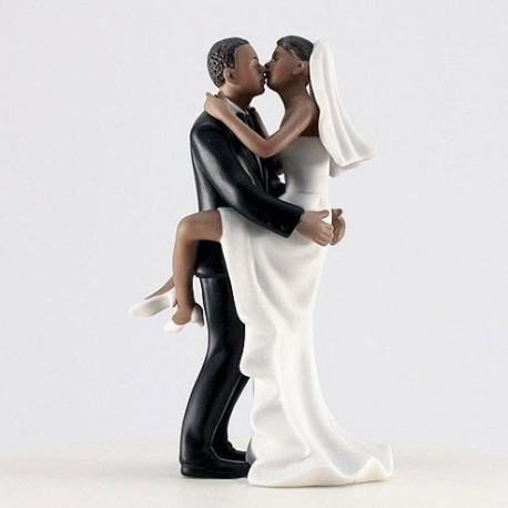 La figurine baiser fougueux noir La figurine baiser fougueux noir