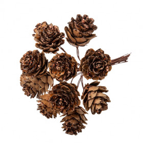 Les pommes de pin enneigées (x6)