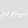 Le sticker Just Married voiture 0